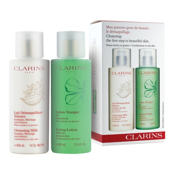 Clarins Cleansing Set - Cleanser and Toner for Combination or Oily Skin - NIB - Picture 1 of 4